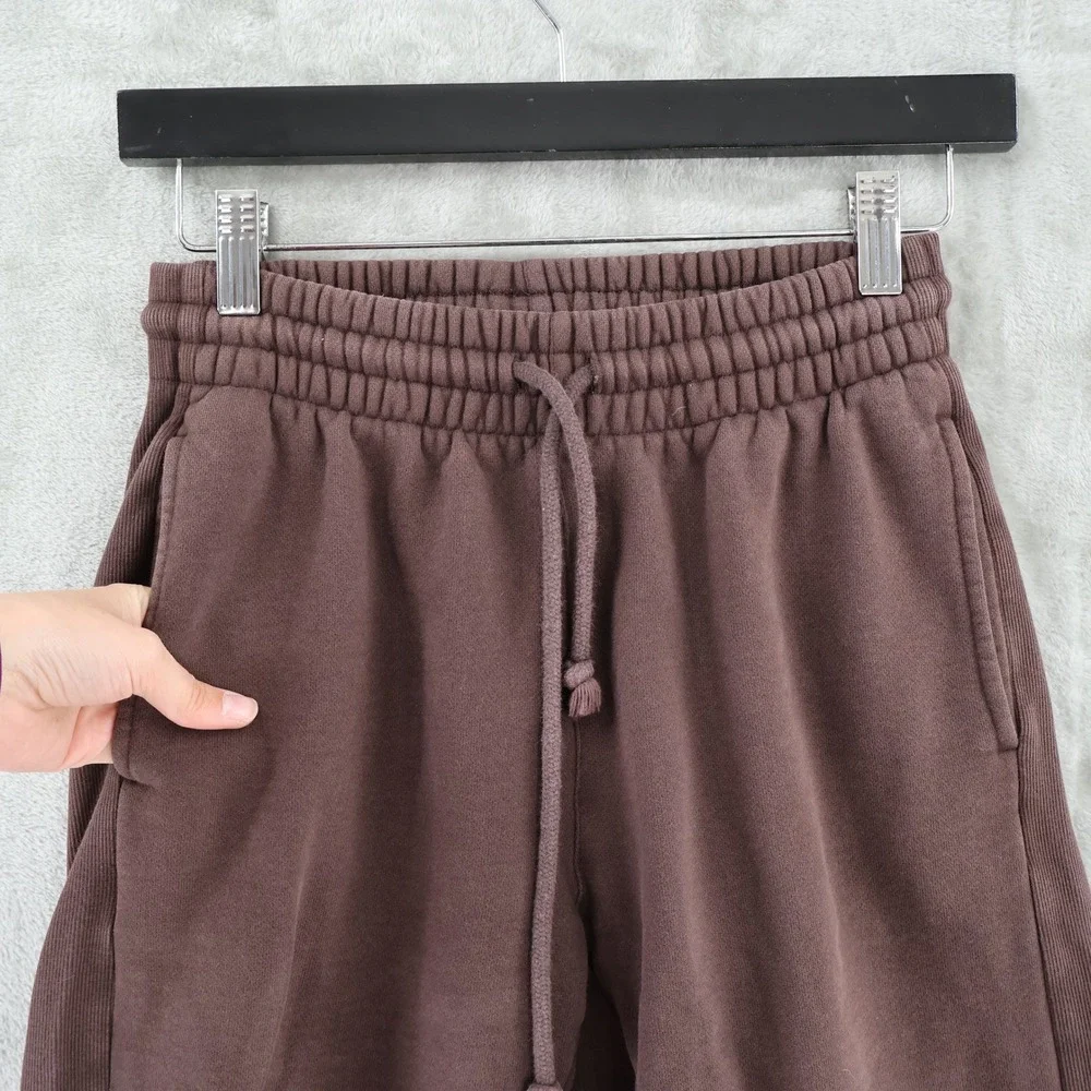 Tna Cozy‎ Fleece Joggers Womens 2XS Brown Relaxed Sweatpants